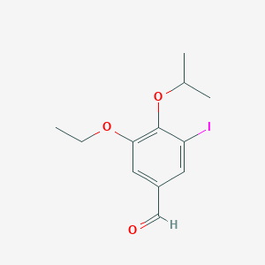 molecular formula C12H15IO3 B3266482 3-Ethoxy-5-iodo-4-isopropoxybenzaldehyde CAS No. 426226-94-0