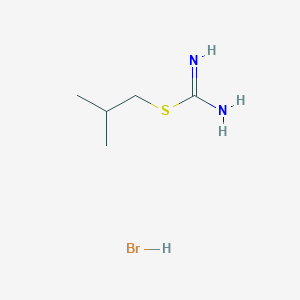 molecular formula C5H13BrN2S B3266497 [(2-Methylpropyl)sulfanyl]methanimidamide hydrobromide CAS No. 4269-99-2