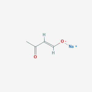 molecular formula C4H5NaO2 B3266511 Sodium 3-oxobut-1-en-1-olate CAS No. 42731-41-9