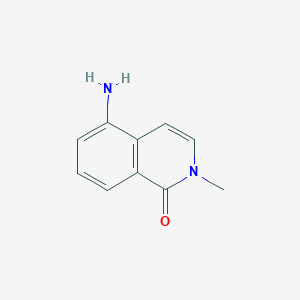 molecular formula C10H10N2O B3266539 5-氨基-2-甲基异喹啉-1-酮 CAS No. 42792-97-2
