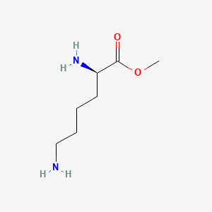 molecular formula C7H16N2O2 B3266545 methyl (2R)-2,6-diaminohexanoate CAS No. 42807-32-9