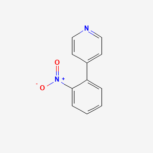 molecular formula C11H8N2O2 B3266547 4-(2-Nitrophenyl)pyridine CAS No. 4282-49-9