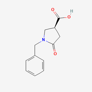 molecular formula C12H13NO3 B3266555 (S)-1-Benzyl-5-oxopyrrolidine-3-carboxylic acid CAS No. 428518-42-7