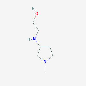 molecular formula C7H16N2O B3266594 2-(1-Methyl-pyrrolidin-3-ylamino)-ethanol CAS No. 42977-84-4