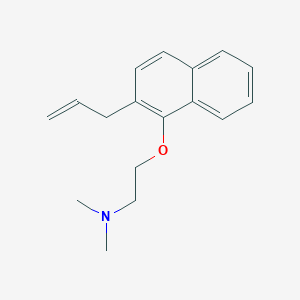 molecular formula C17H21NO B326661 N-{2-[(2-allyl-1-naphthyl)oxy]ethyl}-N,N-dimethylamine 