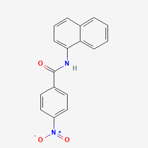 molecular formula C17H12N2O3 B3266622 N-Naphthalen-1-yl-4-nitro-benzamide CAS No. 43036-46-0
