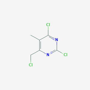 molecular formula C6H5Cl3N2 B3266627 2,4-Dichloro-6-(chloromethyl)-5-methylpyrimidine CAS No. 430440-91-8