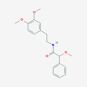 molecular formula C19H23NO4 B326663 N-[2-(3,4-dimethoxyphenyl)ethyl]-2-methoxy-2-phenylacetamide 