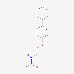 molecular formula C16H23NO2 B326664 N-[2-(4-cyclohexylphenoxy)ethyl]acetamide CAS No. 282104-64-7