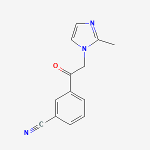 3-(2-(2-Methyl-1H-imidazol-1-YL)acetyl)benzonitrile