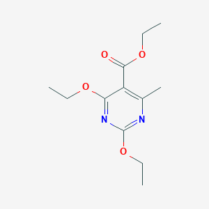 molecular formula C12H18N2O4 B3266646 Ethyl 2,4-diethoxy-6-methylpyrimidine-5-carboxylate CAS No. 43106-94-1