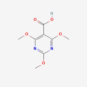 molecular formula C8H10N2O5 B3266679 2,4,6-Trimethoxypyrimidine-5-carboxylic acid CAS No. 4319-98-6