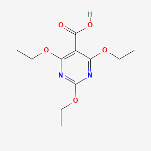molecular formula C11H16N2O5 B3266688 2,4,6-Triethoxypyrimidine-5-carboxylic acid CAS No. 4320-00-7