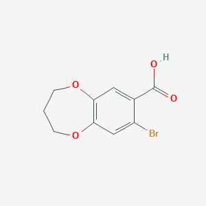 molecular formula C10H9BrO4 B326672 7-bromo-3,4-dihydro-2H-1,5-benzodioxepine-8-carboxylic acid 