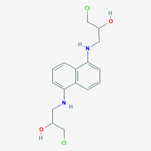 molecular formula C16H20Cl2N2O2 B326674 1-Chloro-3-[[5-[(3-chloro-2-hydroxypropyl)amino]naphthalen-1-yl]amino]propan-2-ol 