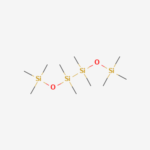 molecular formula C10H30O2Si4 B3266740 1,2-Bis(trimethylsiloxy)-1,1,2,2-tetramethyldisilane CAS No. 4342-25-0