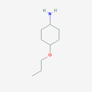 molecular formula C9H19NO B3266747 Trans-4-propoxycyclohexanamine CAS No. 4342-50-1