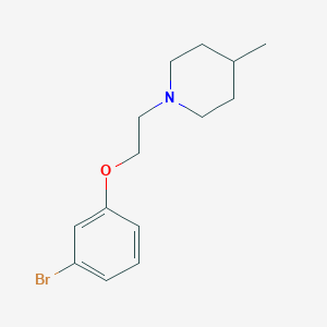 molecular formula C14H20BrNO B3266774 1-(2-(3-Bromophenoxy)ethyl)-4-methylpiperidine CAS No. 435283-23-1