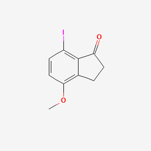 molecular formula C10H9IO2 B3266806 4-Methoxy-7-iodoindan-1-one CAS No. 436091-91-7