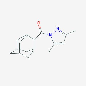 molecular formula C16H22N2O B326681 1-(2-adamantylcarbonyl)-3,5-dimethyl-1H-pyrazole 