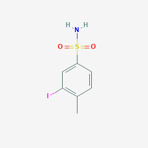 molecular formula C7H8INO2S B3266833 3-Iodo-4-methylbenzene-1-sulfonamide CAS No. 437604-15-4