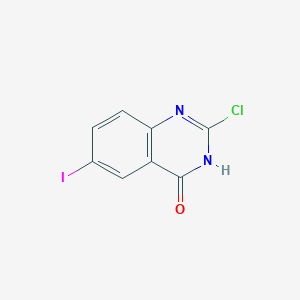 molecular formula C8H4ClIN2O B3266852 2-氯-6-碘喹唑啉-4(3H)-酮 CAS No. 438190-96-6