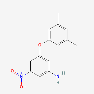 molecular formula C14H14N2O3 B3266856 3-(3,5-Dimethylphenoxy)-5-nitroaniline CAS No. 438218-61-2