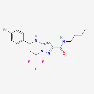 5-(4-bromophenyl)-N-butyl-7-(trifluoromethyl)-4,5,6,7-tetrahydropyrazolo[1,5-a]pyrimidine-2-carboxamide