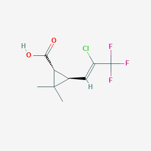 B032669 Cyclopropanecarboxylic acid, 3-(2-chloro-3,3,3-trifluoro-1-propenyl)-2,2-dimethyl-, trans- CAS No. 72748-68-6