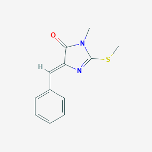molecular formula C12H12N2OS B326692 5-benzylidene-3-methyl-2-(methylsulfanyl)-3,5-dihydro-4H-imidazol-4-one 