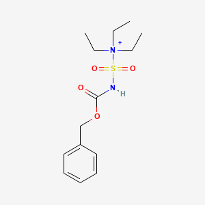 molecular formula C14H23N2O4S+ B3266925 Triethyl(phenylmethoxycarbonylsulfamoyl)azanium CAS No. 439585-11-2