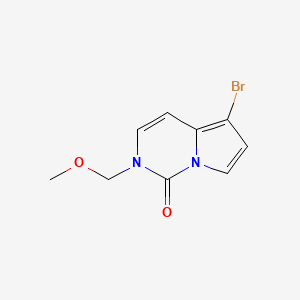 molecular formula C9H9BrN2O2 B3266933 5-Bromo-2-(methoxymethyl)pyrrolo[1,2-c]pyrimidin-1(2H)-one CAS No. 439687-95-3