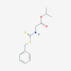 molecular formula C13H17NO2S2 B326694 Isopropyl {[(benzylsulfanyl)carbothioyl]amino}acetate 