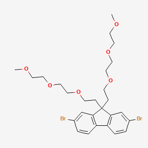 molecular formula C27H36Br2O6 B3266961 2,7-Dibromo-9,9-bis(2-(2-(2-methoxyethoxy)ethoxy)ethyl)-9H-fluorene CAS No. 439942-93-5