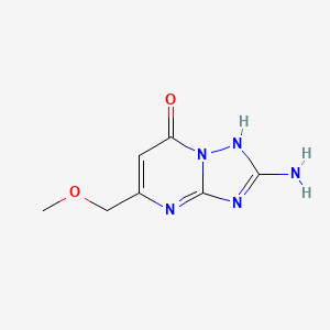 molecular formula C7H9N5O2 B3267053 2-Amino-5-methoxymethyl-4H-[1,2,4]triazolo[1,5-a]pyrimidin-7-one CAS No. 441746-23-2