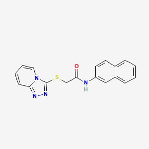 molecular formula C18H14N4OS B3267081 2-([1,2,4]triazolo[4,3-a]pyridin-3-ylthio)-N-(naphthalen-2-yl)acetamide CAS No. 442865-42-1