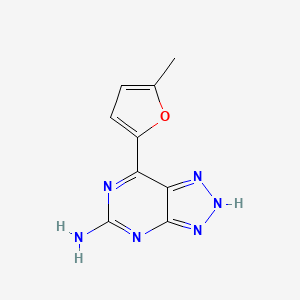 molecular formula C9H8N6O B3267084 5-Amino-7-(5-methyl-2-furyl)-3H-[1,2,3]triazolo[4,5-d]pyrimidine CAS No. 442907-10-0
