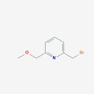 molecular formula C8H10BrNO B3267086 Pyridine, 2-(bromomethyl)-6-(methoxymethyl)- CAS No. 442910-27-2
