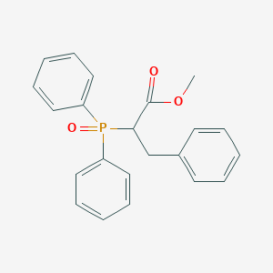 molecular formula C22H21O3P B326712 Methyl 2-(diphenylphosphoryl)-3-phenylpropanoate 