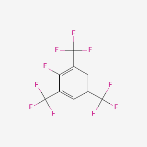 molecular formula C9H2F10 B3267142 2-Fluoro-1,3,5-tris-trifluoromethyl-benzene CAS No. 444-39-3