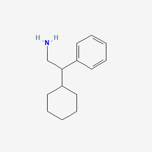 molecular formula C14H21N B3267161 2-Cyclohexyl-2-phenylethanamine CAS No. 4442-89-1