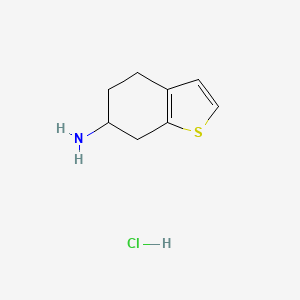 molecular formula C8H12ClNS B3267174 4,5,6,7-Tetrahydrobenzo[B]thiophen-6-amine hcl CAS No. 444559-49-3