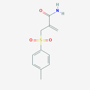 molecular formula C11H13NO3S B326719 2-{[(4-Methylphenyl)sulfonyl]methyl}acrylamide 