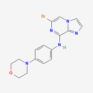 6-Bromo-N-(4-morpholinophenyl)imidazo[1,2-a]pyrazin-8-amine
