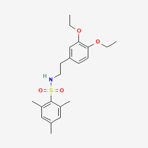 molecular formula C21H29NO4S B3267262 N-[2-(3,4-diethoxyphenyl)ethyl]-2,4,6-trimethylbenzenesulfonamide CAS No. 446028-69-9