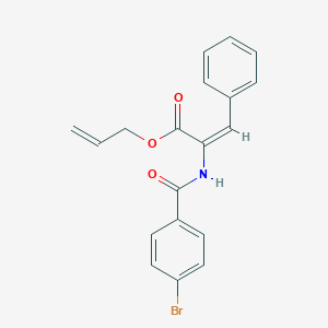 molecular formula C19H16BrNO3 B326727 Allyl 2-[(4-bromobenzoyl)amino]-3-phenylacrylate 