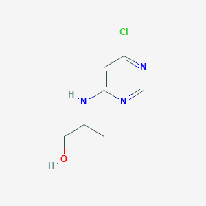 molecular formula C8H12ClN3O B3267280 2-[(6-Chloropyrimidin-4-yl)amino]butan-1-ol CAS No. 446273-79-6