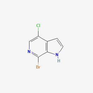 molecular formula C7H4BrClN2 B3267289 7-Bromo-4-chloro-1H-pyrrolo[2,3-c]pyridine CAS No. 446284-44-2