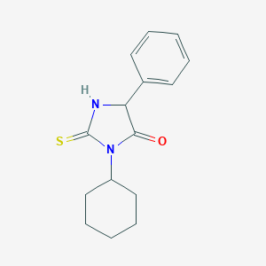 molecular formula C15H18N2OS B326729 3-Cyclohexyl-5-phenyl-2-thioxo-imidazolidin-4-one 