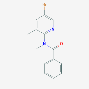 molecular formula C14H13BrN2O B3267291 N-(5-Bromo-3-methylpyridin-2-yl)-N-methylbenzamide CAS No. 446299-80-5